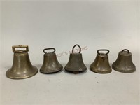 Variety of Vintage Brass Bells