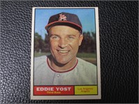 1961 TOPPS #413 EDDIE YOST ANGELS VINTAGE