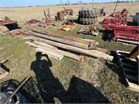 PALLET OF APPROX. 25 WOODEN FENCE POST