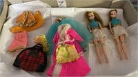Vintage Dawn Dolls- 2 dolls & clothing &