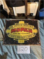 Tin Mopar Sign