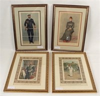 Four English Royal Family Framed Prints