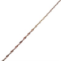 18" Two-Tone Sparkle Link Chain Necklace 14k Gold