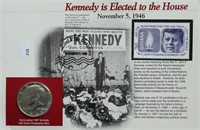 KENNEDY COIN AND STAMP SET