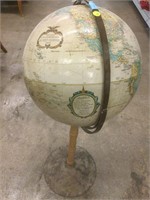 1970’s Globe on Wood Stand - Replogle