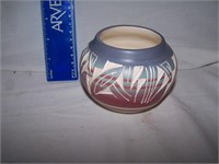 NAVAJO POTTERY BOWL SIGNED MIKE - 4"