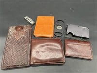 Leather Wallets, Eyeglass Case, Cigar Cutter, etc.