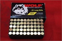 Ammo .22LR 50 Rounds Wolf Match Target