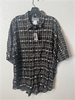 Y2K Mens Button Up New w Tags