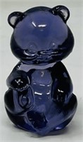 Fenton Purple Sitting Bear (Blank)