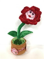 Singing & dancing plush valentine flower