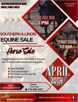 Southern Illinois Equine Sale- April 20th Sale
