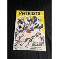 1971 Afl Boston Patriots Program