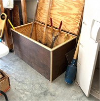 WOODEN BOX HOLDING TOOLS - BOX ONLY