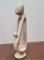 Vintage soapstone mother and child sculpture