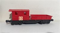 Train only no box - Santa Fe caboose / red