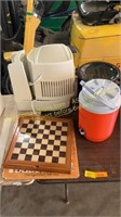 Chess board, water jug, pot, air care