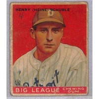 1933 Goudey Henry Schuble