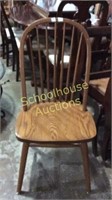 Wood spindle back chair