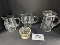 Etched Pitchers