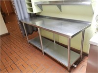 Nice Stainless 72 X24 Prep Table