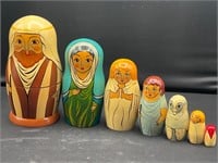 Made in Russia nativity nesting doll set