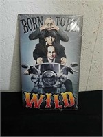 8x13-in Born to Be Wild Three Stooges metal sign