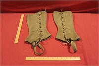 Original US Military WWI Canvas Leggings