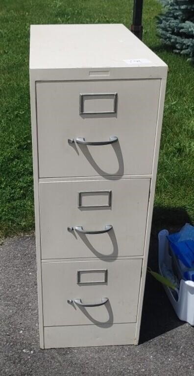 Three Drawer Metal Filing Cabinet