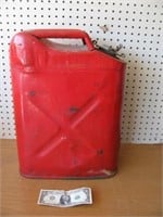 Vintage Jerry Red Metal Gas Can
