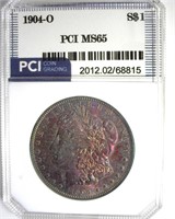 1904-O Morgan PCI MS65 Purple Toning