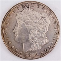 Coin 1898-S  Morgan Silver Dollar Extra Fine