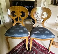 2 Antique Biedermeier Side Chairs