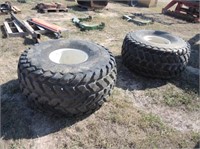 (2) 21.5 x 16.1  Turf Tires #