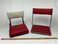 Vintage bleacher chairs