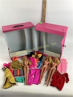 Barbie fashion doll trunks for Barbie and her