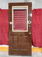Exterior Door - Measures 79.5in Tall x 3ft W