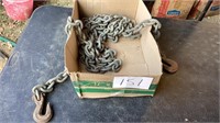 15’ heavy duty chain with hooks on both ends