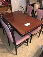Cafe Dining Table W/ 4 Chairs  (28" x 48")
