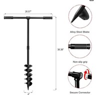 LONGRUN Hand Drill Auger Post Hole Digger