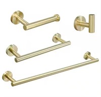 4-Piece Bath Hardware towelbar set 21" gold