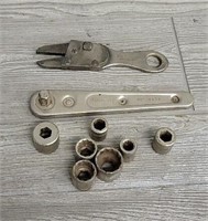 Vintage Socket Set & Alligator Wrench