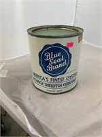 Blue Seal Brand 1 Gallon Oyster Can