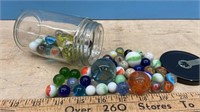 Small Jar of Old & New Marbles