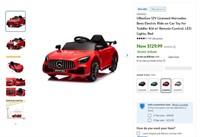 E9600  UBesGoo Mercedes-Benz Ride-On Car, Red