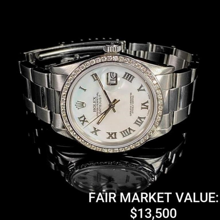 Rolex Datejust Mother of Pearl Dial Dia. Bezel SS