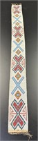 VINTAGE EARLY 20C NATIVE AMERICAN BEAD STRAP SASH