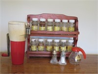 Vtg  1950s "Swing A Way" Ice Crusher, Spice Rack