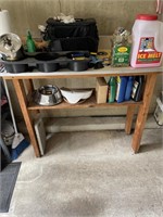 Workbench and Collectible Contents