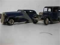 MINIC TRI-ANG VINTAGE WIND UP TIN TOY CARS Lot 2